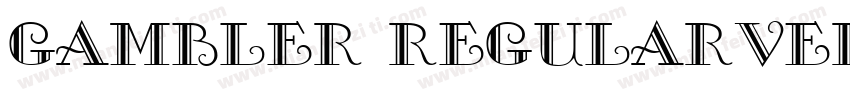 Gambler RegularVersi字体转换